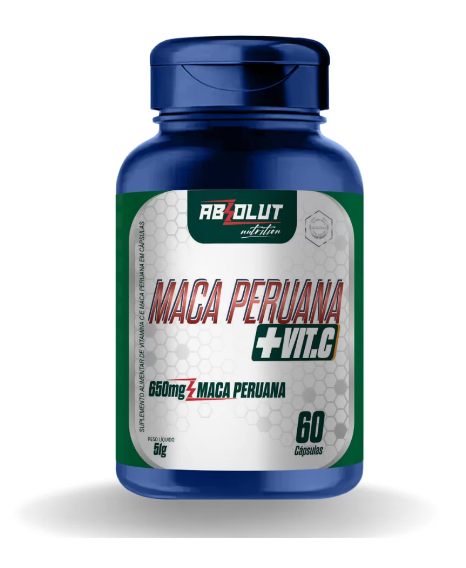 Foto de Maca Peruana e Vitamina C 60 Caps Absolut Nutrition