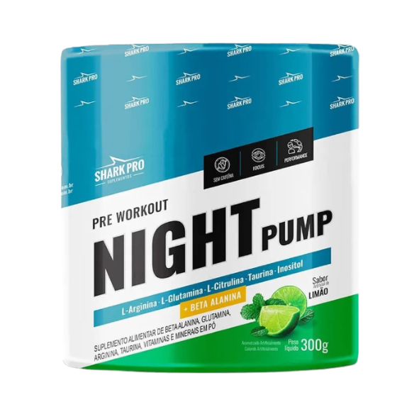 Night Pump Pre Treino 300g Shark Pro - Limao
