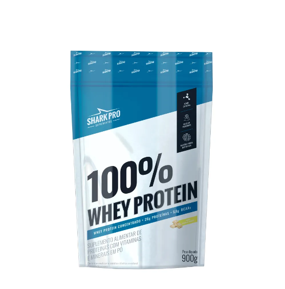 100% Whey Protein Refil 900g Shark Pro - Chocolate Branco