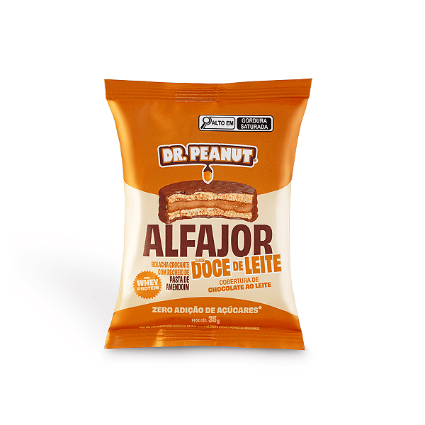 Alfajor 35g Doce De Leite Com Cobertura Ao Leite Dr Peanut