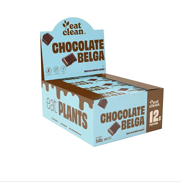 Barrinha De Proteina 45g Display Com 12un Eat Clean - Chocolate Belga