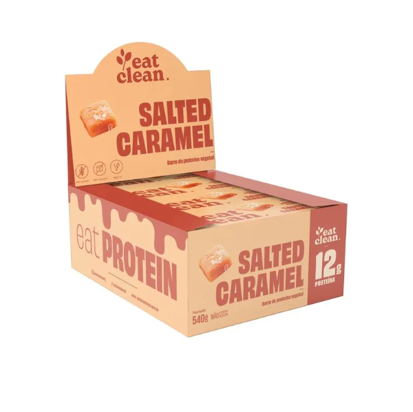 Barrinha De Proteina 45g Display Com 12un Eat Clean - Salted Caramel