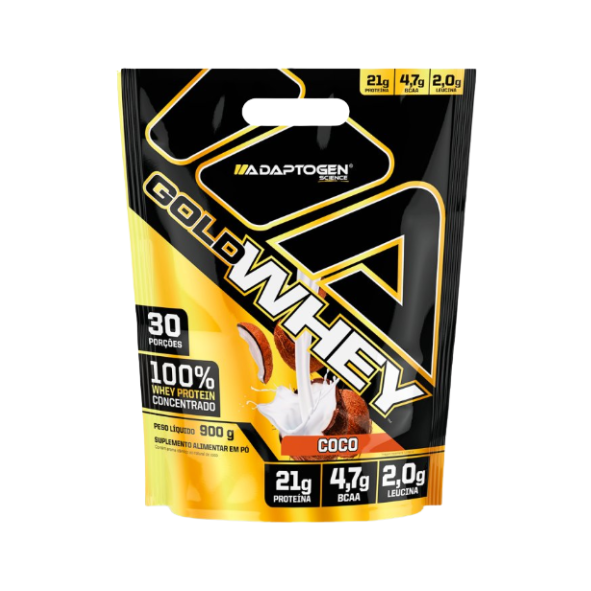 Gold Whey 900g Refil Adaptogen - Coco
