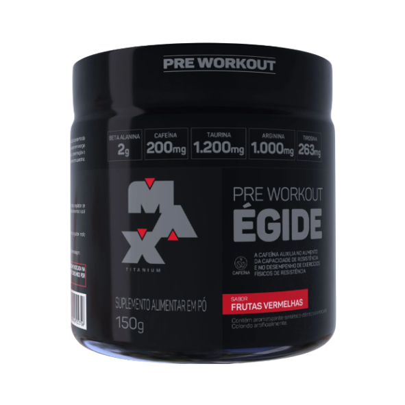 Pré Treino Egide Pote 150g Max Titanium - Frutas Vermelhas