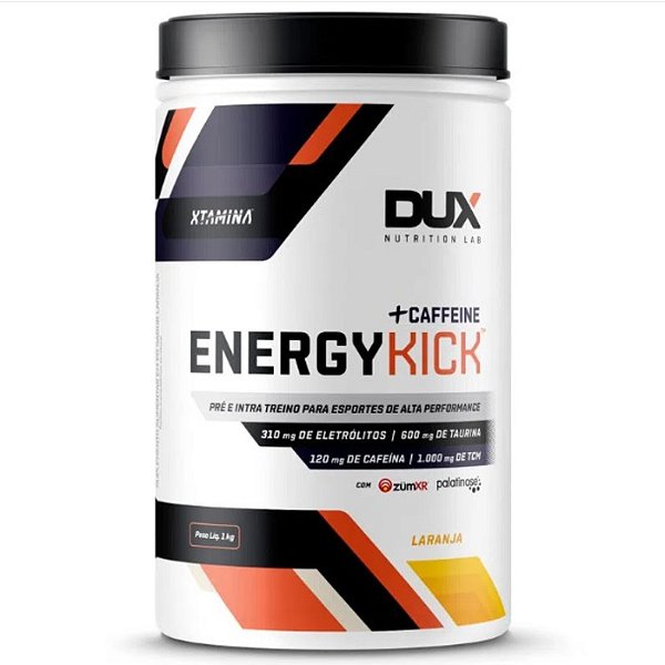 Energy Kick Caffeine 1kg Sabores Dux Nutrition - Laranja
