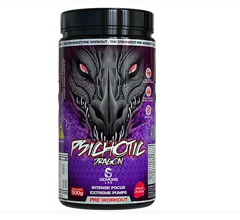 Pré Treino Psichotic Dragon 500g Demons Lab - Fruit Punch