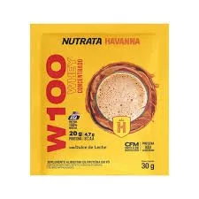 W100 Whey Concentrado Sache 30g Doce De Leite Havanna Nutrata