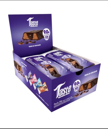 Taste Cookie Bar 50g Display Com 12Un Mrs Taste - Trufa De Chocolate