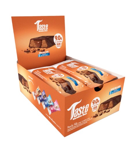 Foto de Taste Cookie Bar 50g Display Com 12Un Mrs Taste - Doce De Leite