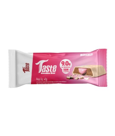Foto de Taste Cookie Bar 50g Morango Mrs Taste