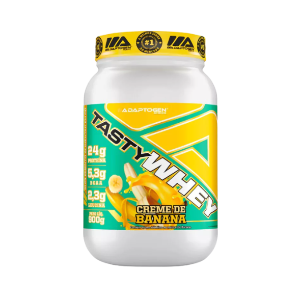 Tasty Whey 3w Pote 900g - Adaptogen - Banana Cream