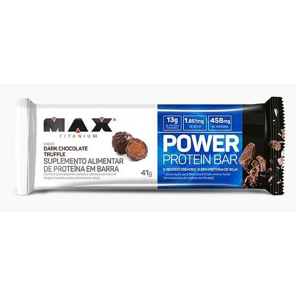 Power Protein Bar 41g Dark Chocolate Truffle Max Titanium