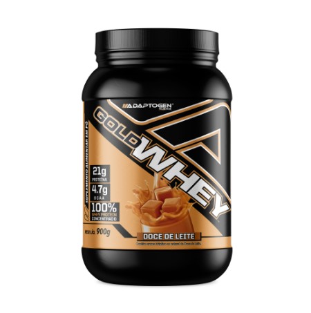Gold Whey 900g Pote Adaptogen - Doce De Leite
