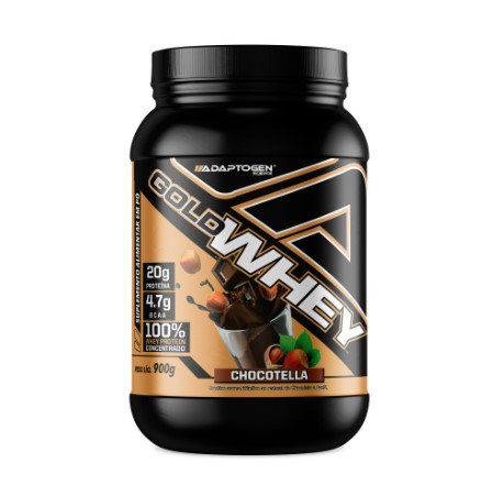 Foto de Gold Whey 900g Pote Adaptogen - Chocotella