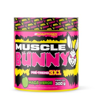 Foto de Pre Treino Muscle Bunny 300g Adaptogen - Maça Verde