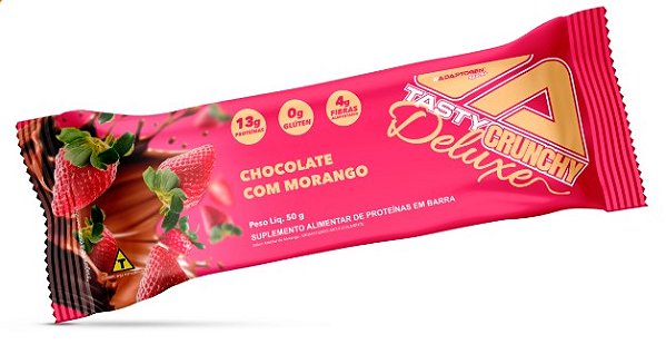 Tasty Deluxe 50g Chocolate Com Morango Adaptogen