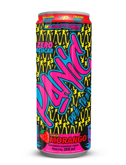 Panic Energy 355ml Adaptogen - Morango