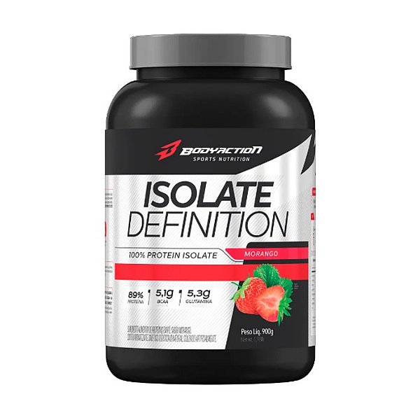 Isolate Definition Pote 900g Bodyaction - Morango