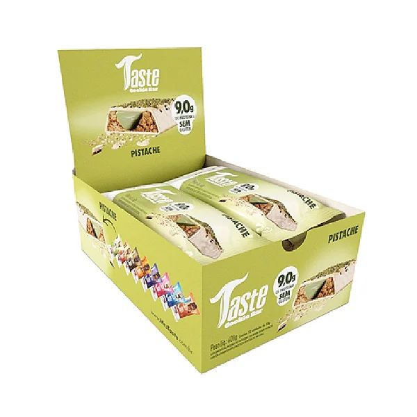 Taste Cookie Bar 50g Display Com 12Un Mrs Taste - Pistache