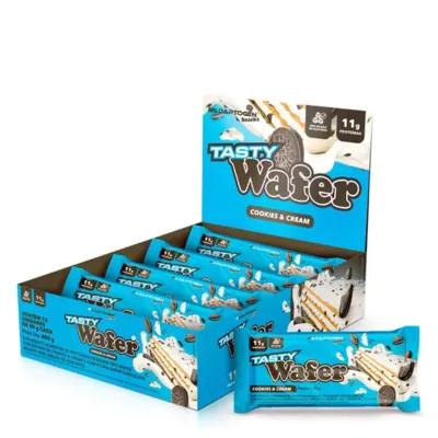 Tasty Wafer 50g Display Com 12Un Adaptogen - Cookies e Cream