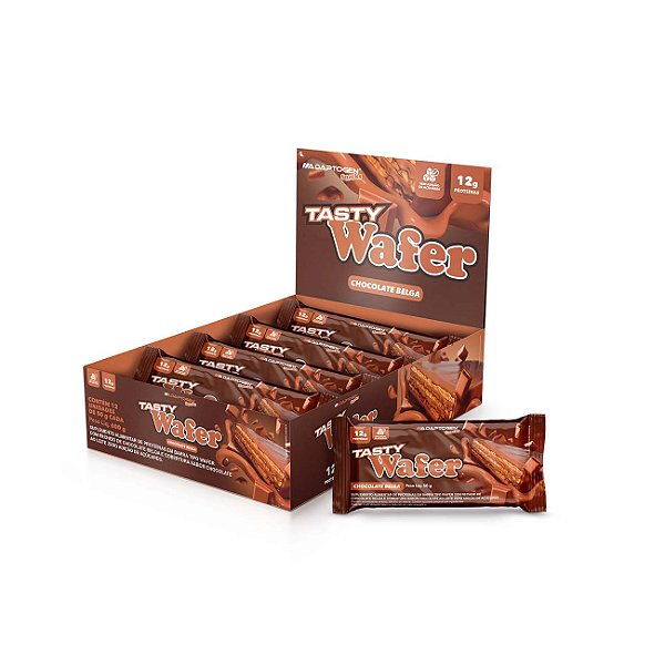 Tasty Wafer 50g Display Com 12Un Adaptogen - Chcolate Belga