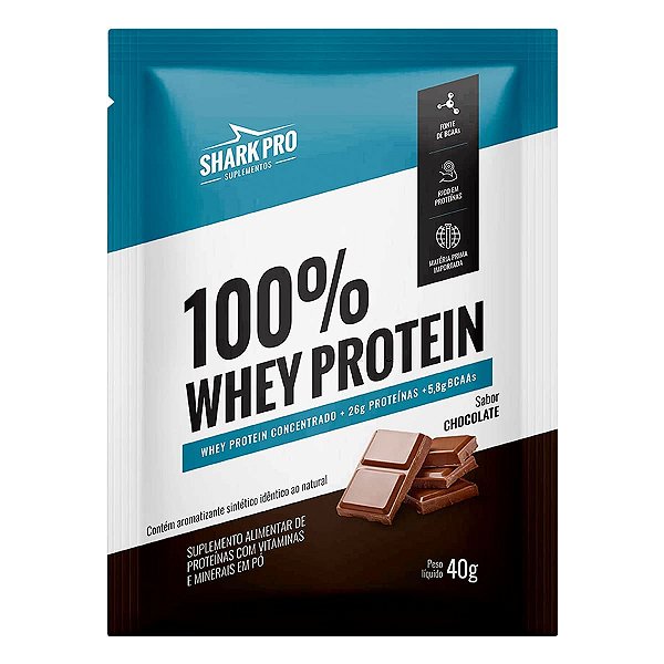 Sache 100% Whey 40g Chocolate Shark Pro