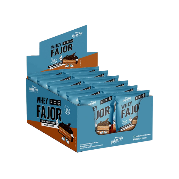 Alfajor Whey Fajor 55g Display Com 12un Shark Pro - Doce De Leite