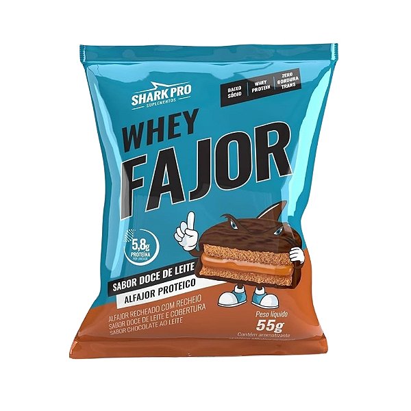 Foto de Alfajor Whey Fajor - Doce De Leite 55G Shark Pro
