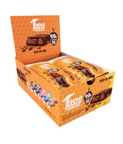 Taste Cookie Bar 50g Display Com 12Un Mrs Taste - Pão De Mel