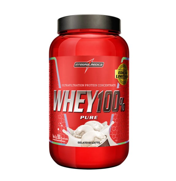 Whey 100% Pure Pote 900g Integralmedica - Gelato Di Latte
