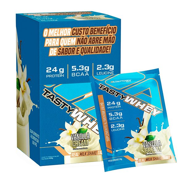 Packet Tasty Whey Vanilla Cream 34g Adaptogen