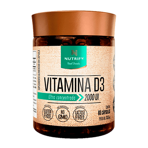 Vitamina D3 2000UI Nutrify - 60 Cápsulas