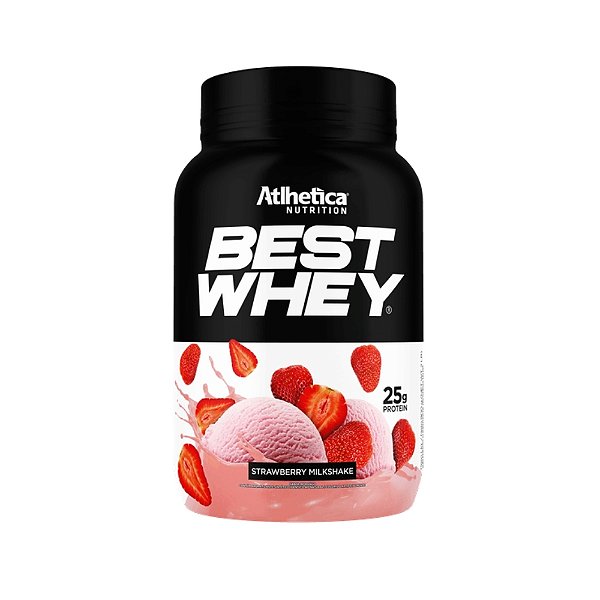 Best Whey Pote 900g Atlhetica Nutrition - Strawberry Milkshake