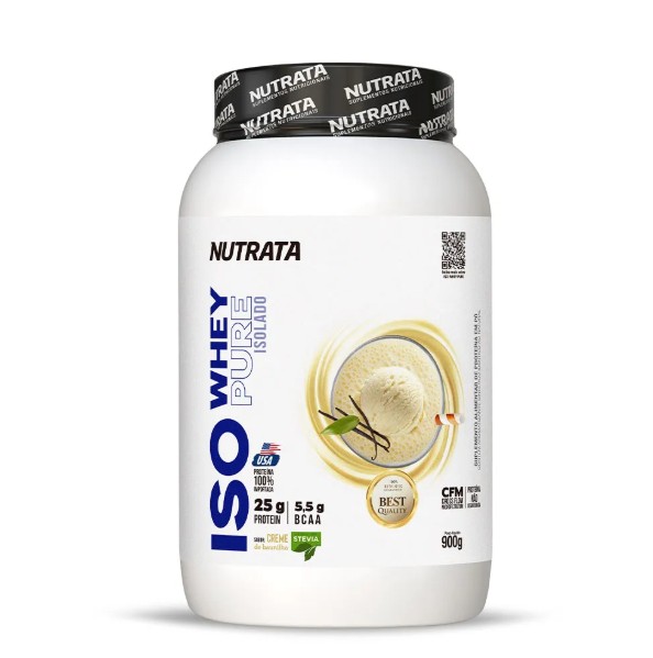 Iso Whey Pure Pote 900g Nutrata - Baunilha
