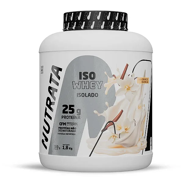 Iso Whey Pote 1.8kg Nutrata - Baunilha