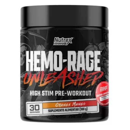 Hemo Rage Unleashed 180g Nutrex - Manga Com Laranja