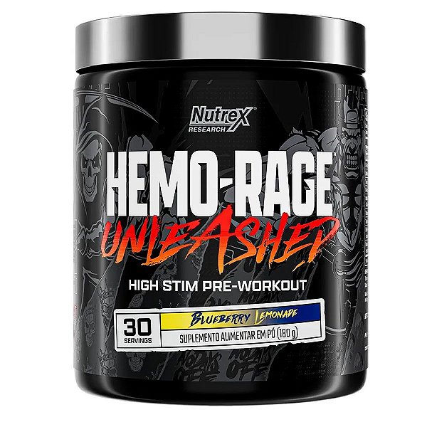 Hemo Rage Unleashed 180g Nutrex - Blueberry Lemonade