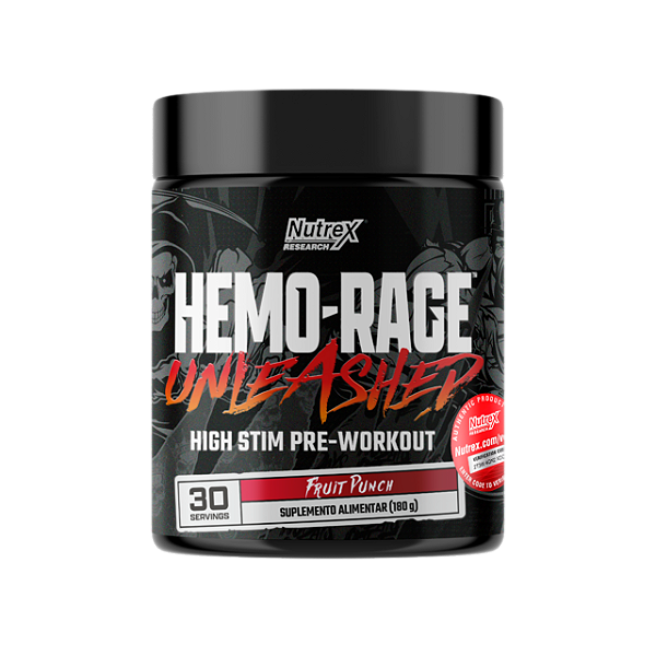 Hemo Rage Unleashed 180g Nutrex - Ponche De Frutas