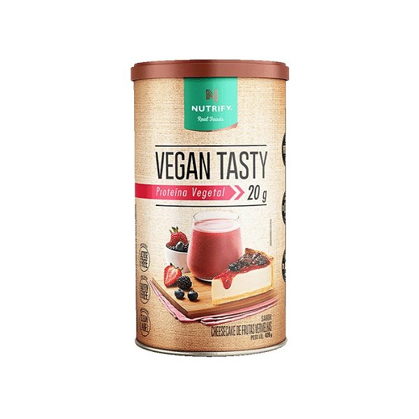 Vegan Tasty Pote 420g Nutrify - Cheesecake De Frutas Vermelhas