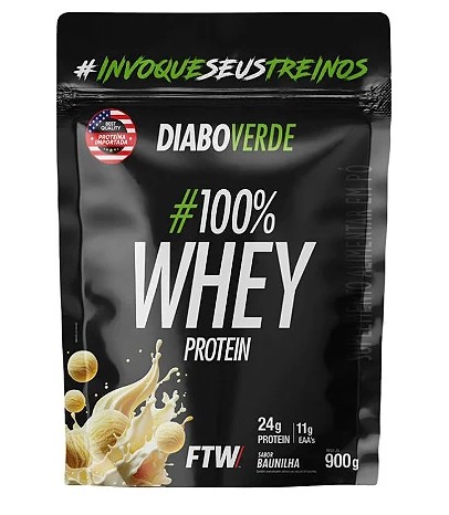 Diabo Verde Whey Protein Refil 900g Ftw - Baunilha