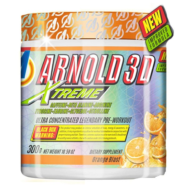 Pre Treino Arnold 3D 300g Arnold Nutrition - Orange