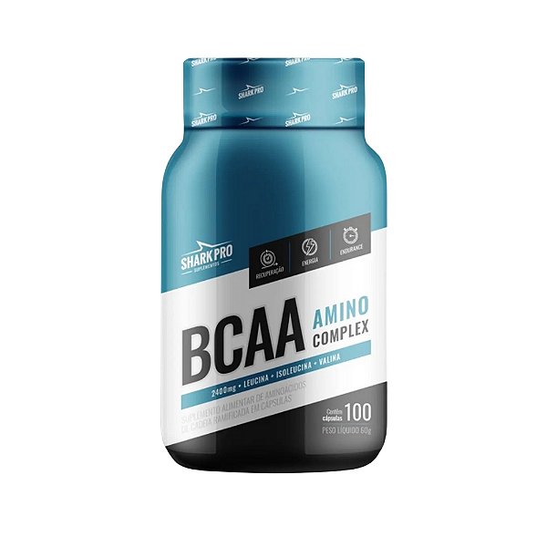 Bcaa Amino Complex 2.400 - 100 Capsulas Shark Pro