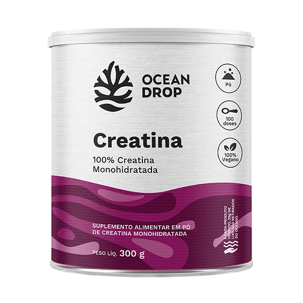 Creatina Em Po 100 Doses 300G Ocean Drop