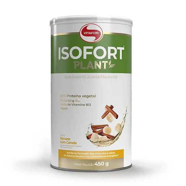 Isofort Plant 450g Vitafor - Banana Com Canela