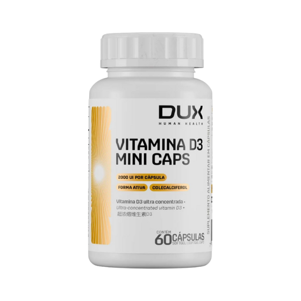 Foto de Vitamina D3 - Pote 60 Caps Dux Nutrition