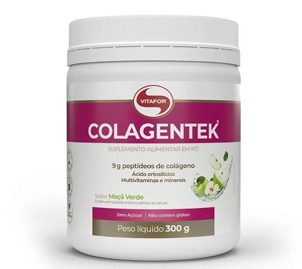 Colagentek 300g Vitafor - Maça Verde