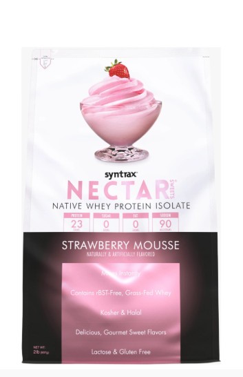 Foto de Nectar Sweets Strawberry Mousse 907Gr 2Lb Syntrax
