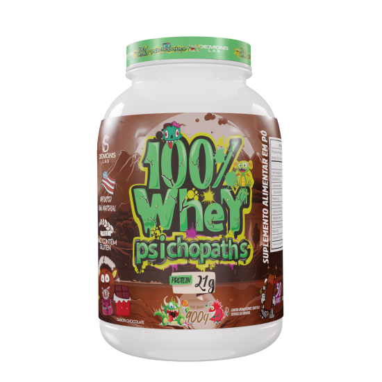 100% Whey Psichopaths 900g Demons Lab - Chocolate