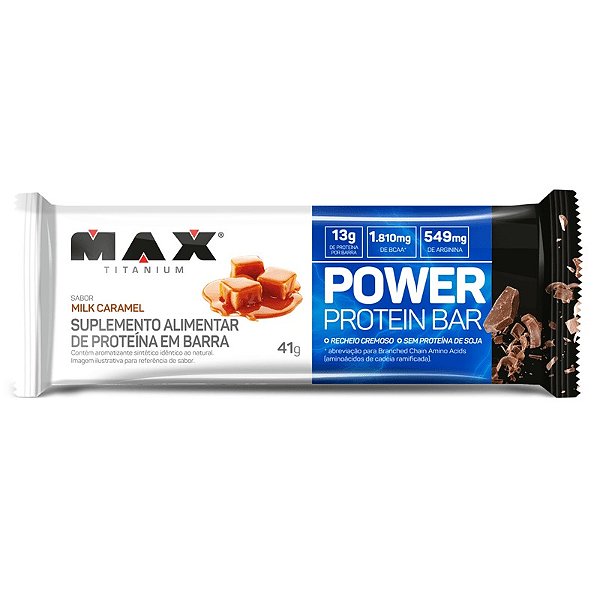 Power Protein Bar 41g Milk Caramel Max Titanium