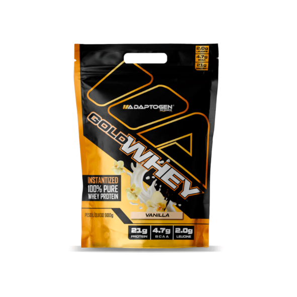 Gold Whey 900g Refil Adaptogen - Baunilha